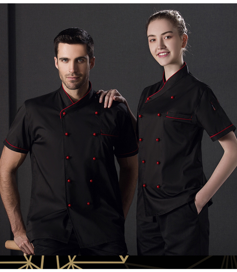 Title 1, Mode zomer chef-kok kleding werkkleding met kor...