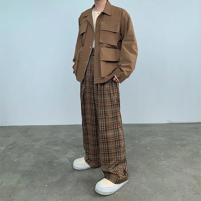 British Retro Style Casual Pants