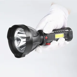 Plastic Outdoor USB Rechargeable Flashlight