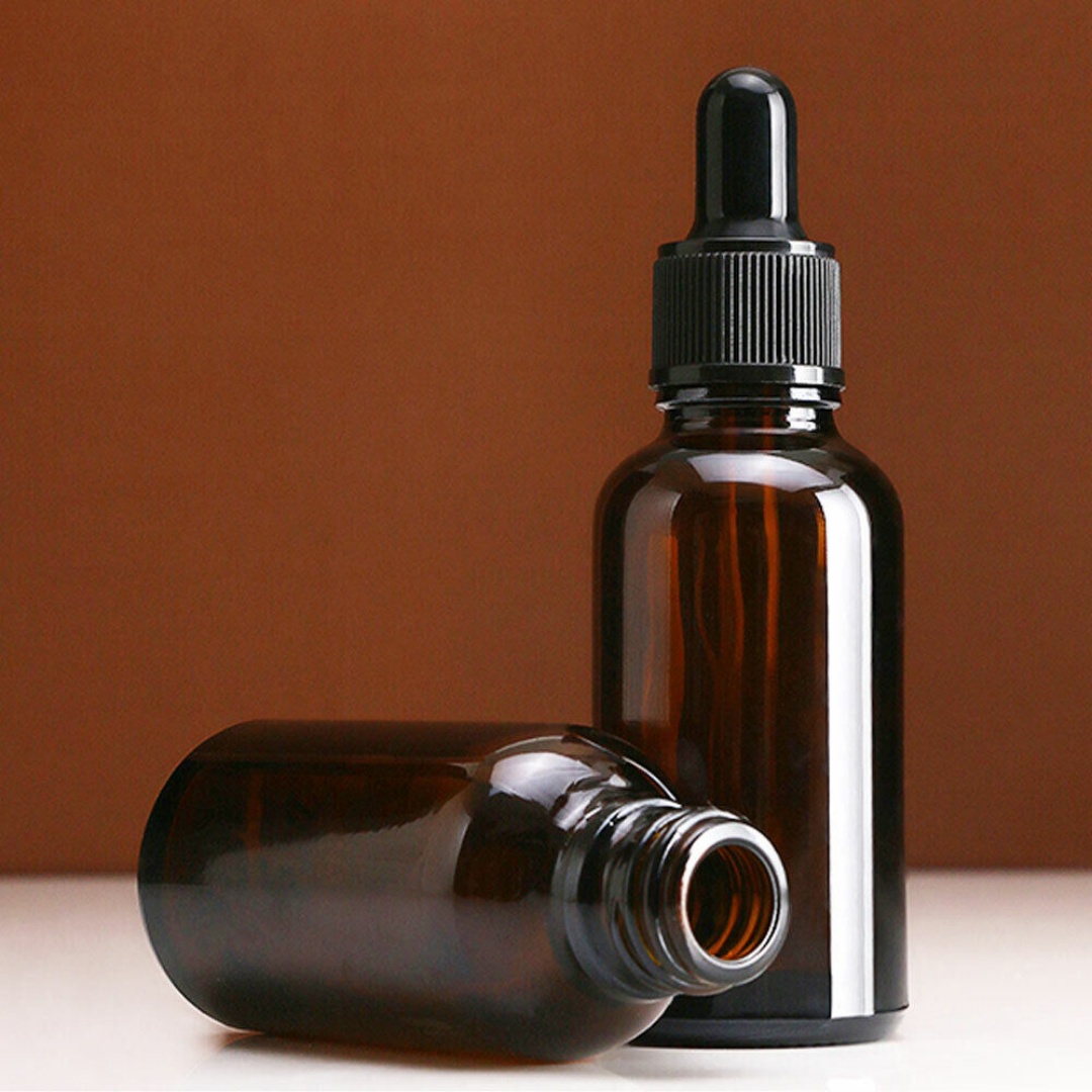 Amber Glass Liquid Dropper Reagent Eye Pipette Essential Oils Bottle AU-BROWN-100ml