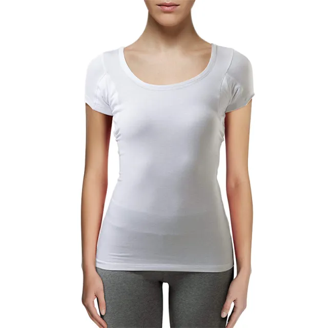Women's Modal Short Sleeve T Shirt Double Layer White - Shop at LoveMi