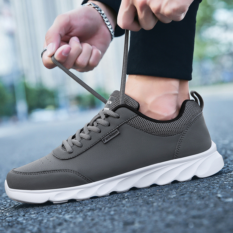 Title 4, Autumn and Winter Large Leather Sports Shoes