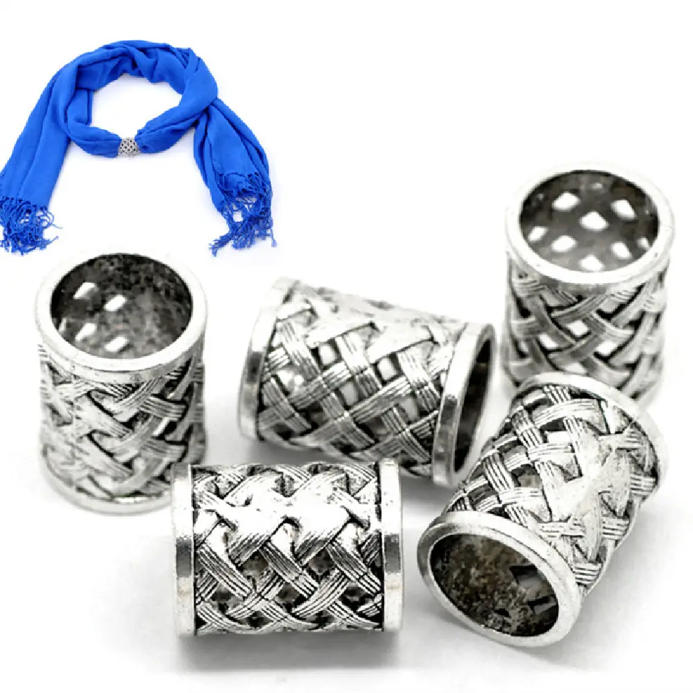 Ornament Accessories Large Hole Beads Ancient Silver