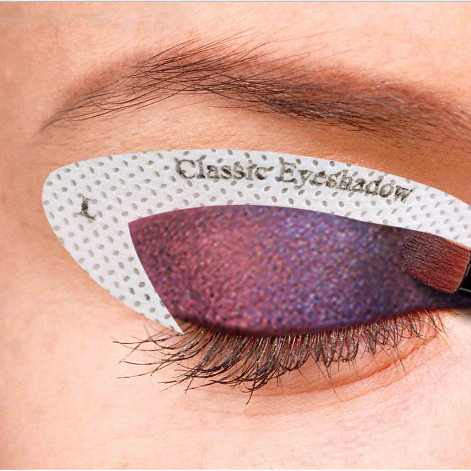 Eyeliner Makeup Template Stickers 4 Cards Pack