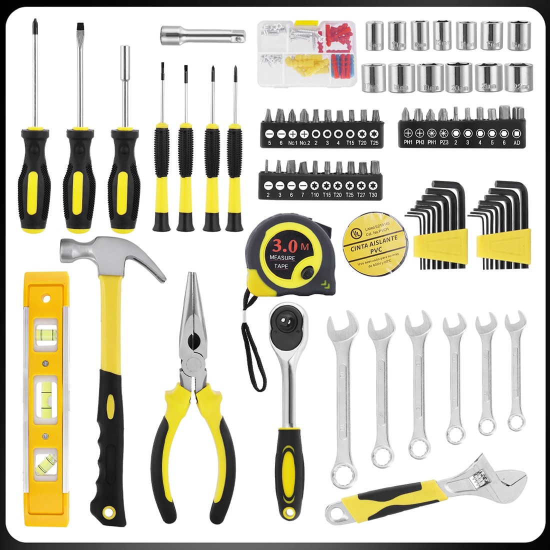 Hand Tool Kit Set 108pcs Household Maintenance Car Repair Hardware Tools — image 5