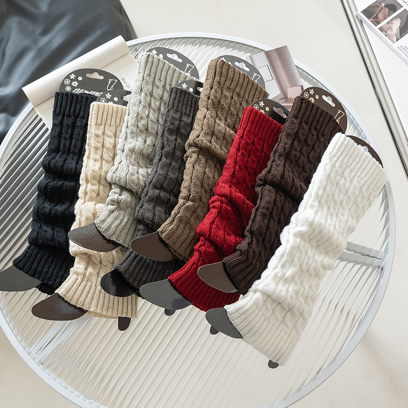 Fried Dough Twists Style Warm Knitting Stockings