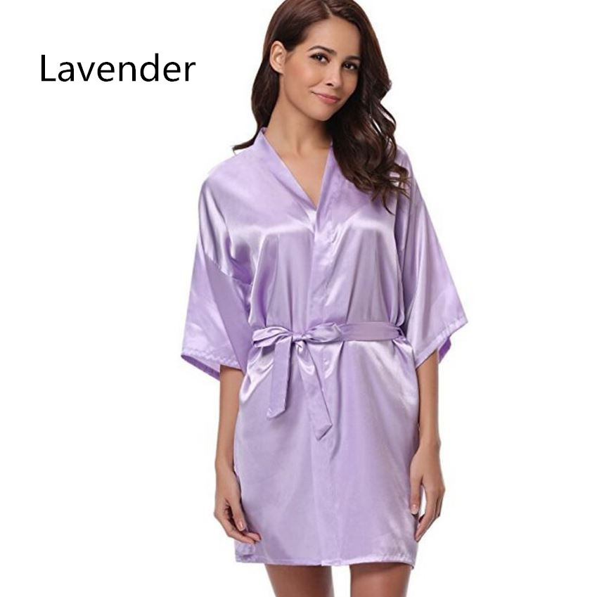 Title 18, RB032 New Silk Kimono Robe Bathrobe Women Silk ...