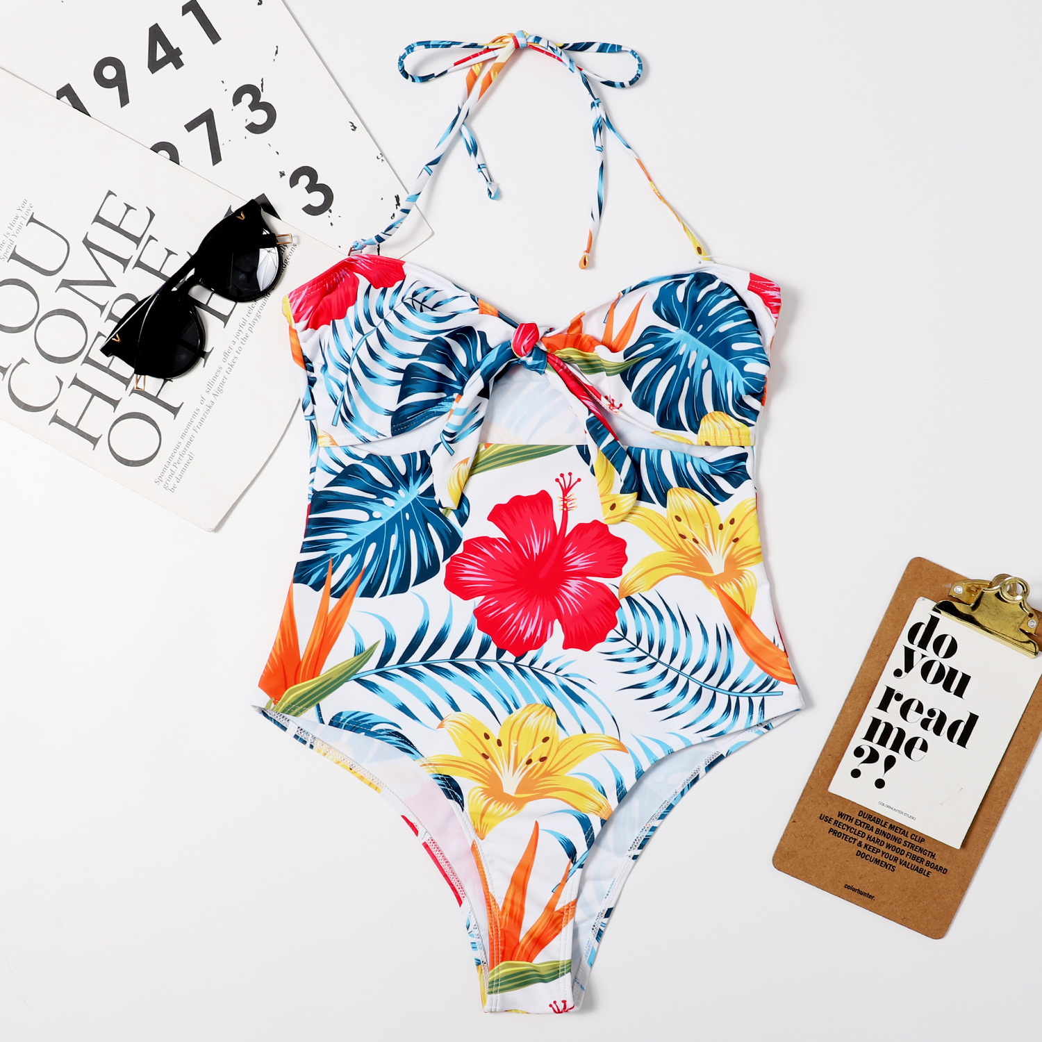 Women’s New One Piece Swimwear Bandeau Strap