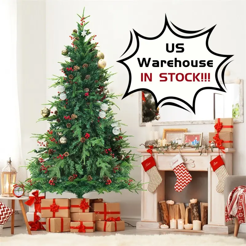 Christmas Tree PVC Artificial Snow Mall Window Decoration Cedar
