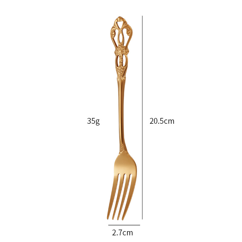 Rose gold fork