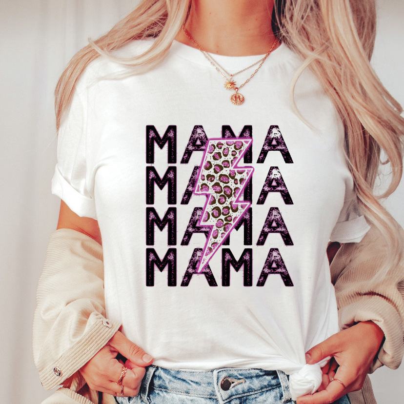 Printed Short Sleeve T-shirt Top For Women