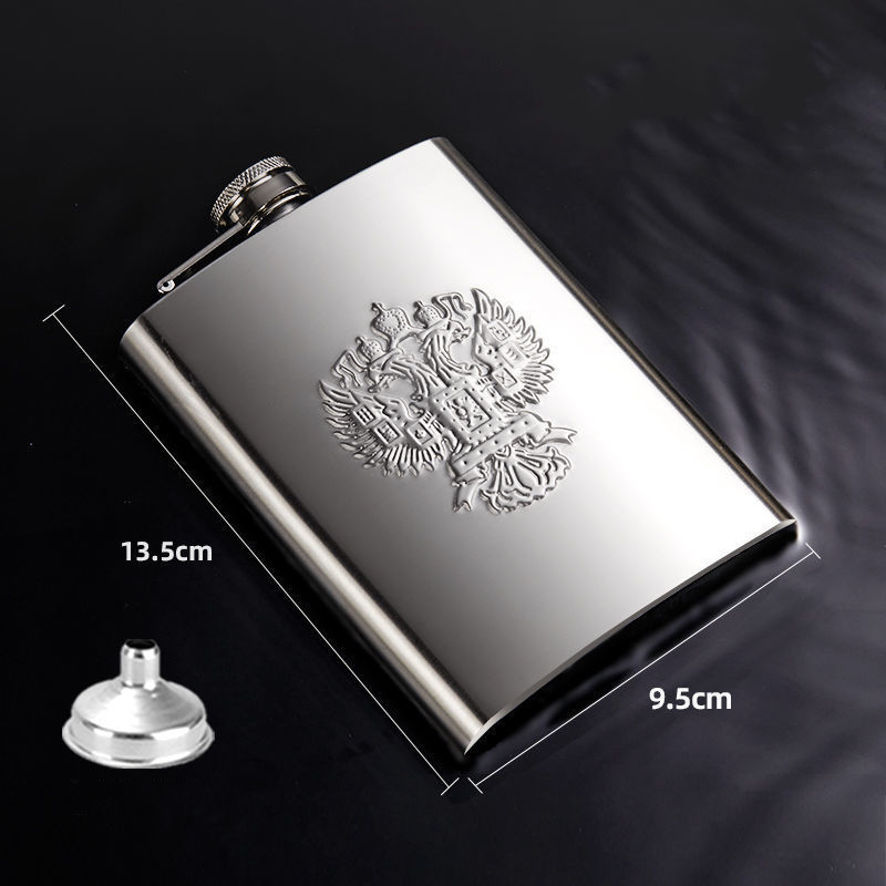 Stainless Steel Hip Flask Russian Small Hip Flask (As shown)