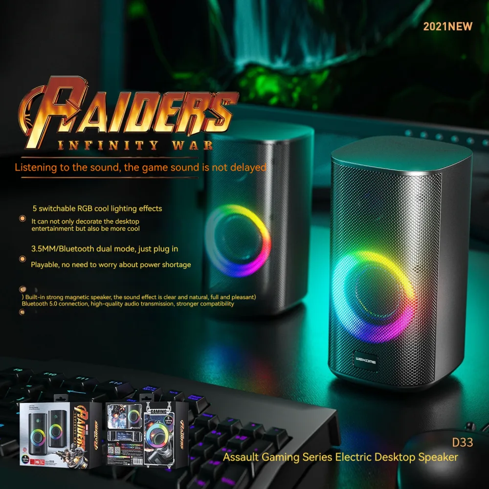 Game Colorful E-sports Desktop Bluetooth Speaker Dual Computer Stereo