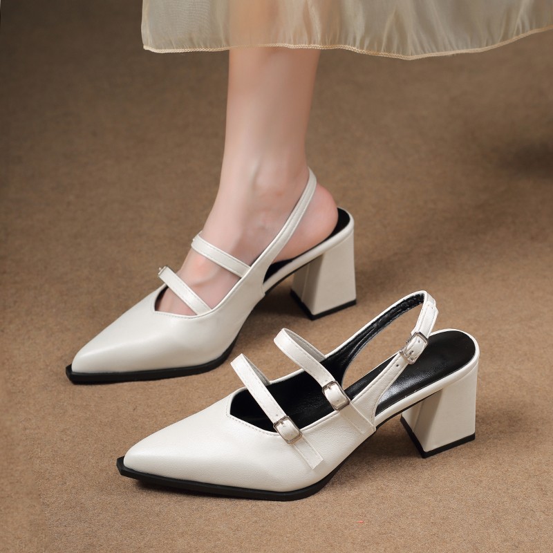 Pointed Toe Slingback Pumps
