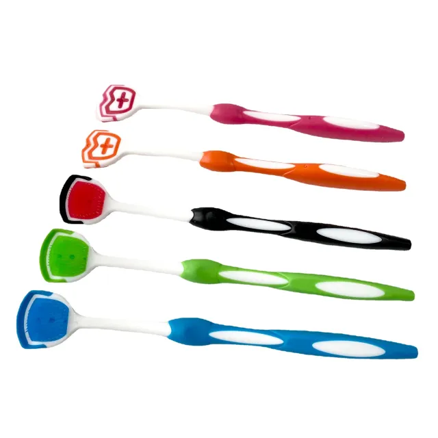 Remove Bad Breath Tongue Coating Brush Silicone Scraping Random - Shop at LoveMi