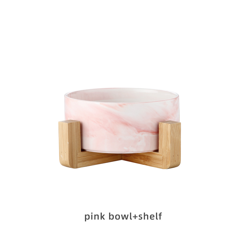 Pink with wooden stand