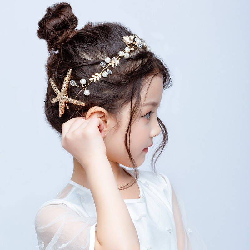 Title 2, Hair Accessories Vintage Starfish Pearl Metal B...