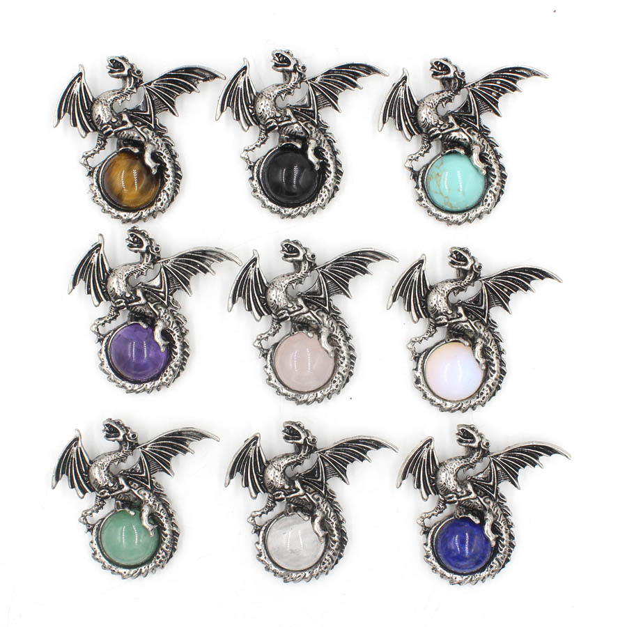 Title 1, Pterosaur Beads Crystal Pendant Retro Ornaments...