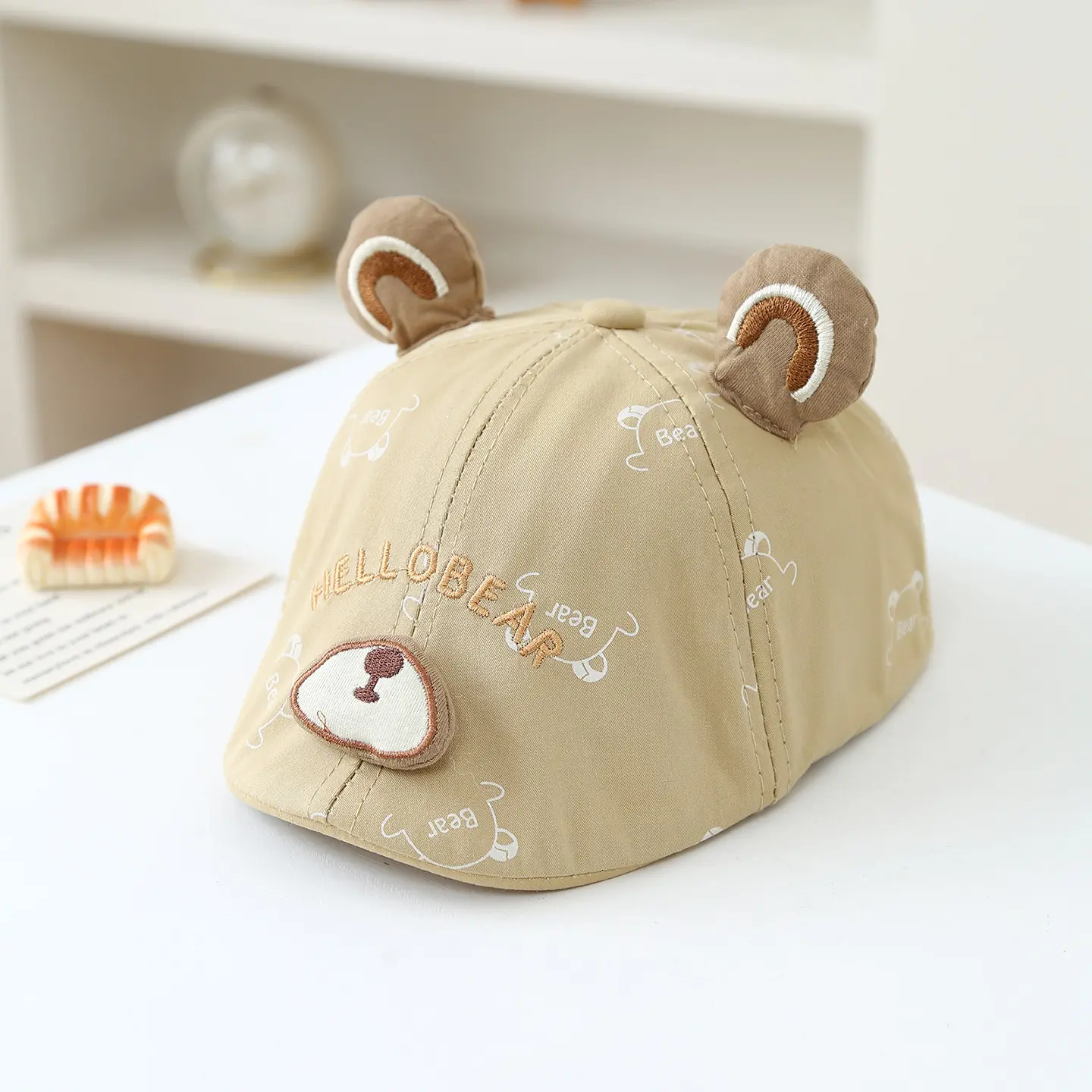 Summer Children's Printed Bear Embroidered Letter Versatile