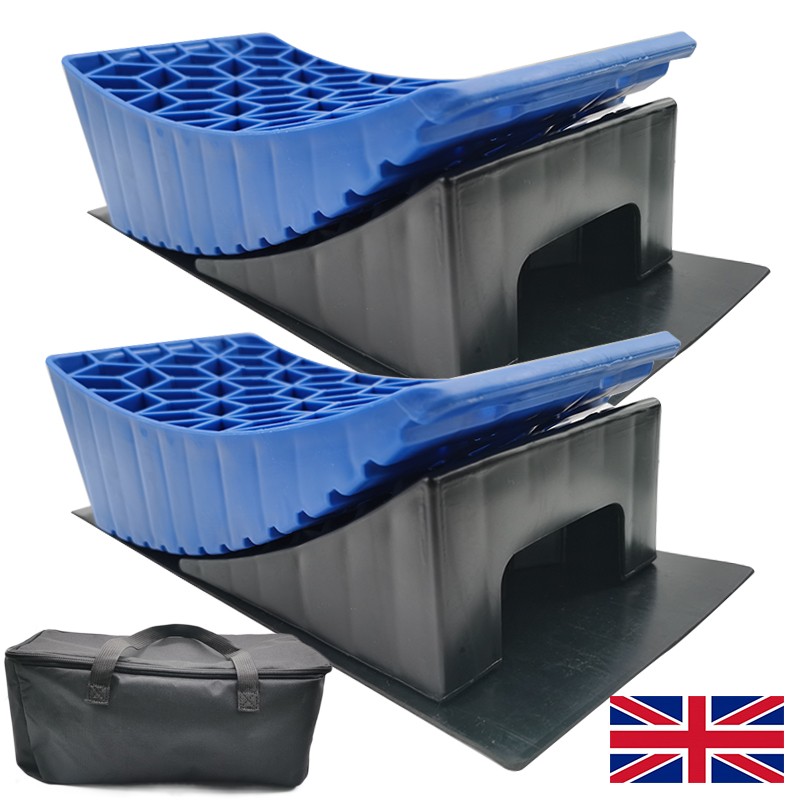 13.5T RV Camper Leveler Truck Car Sturdy Leveling Blocks Ramps Wheel Chock Block - Image 4