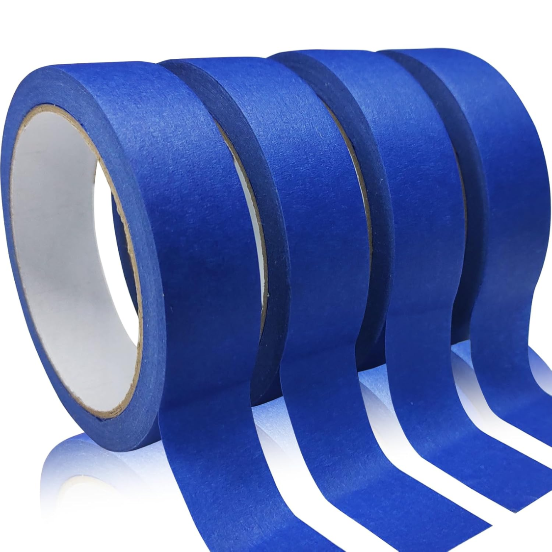 4 Rolls Blue Painter's Tape 0.94in X 22yd Masking Tape For Painting DIY Crafts Arts Decoration Labeling Easy Removal No Residue Multipurpose Tape