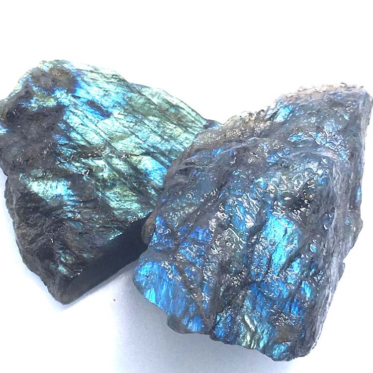 East China Sea Crystal Moonstone Rough Stone Labradorite Carved Mineral Specimen — foto 2