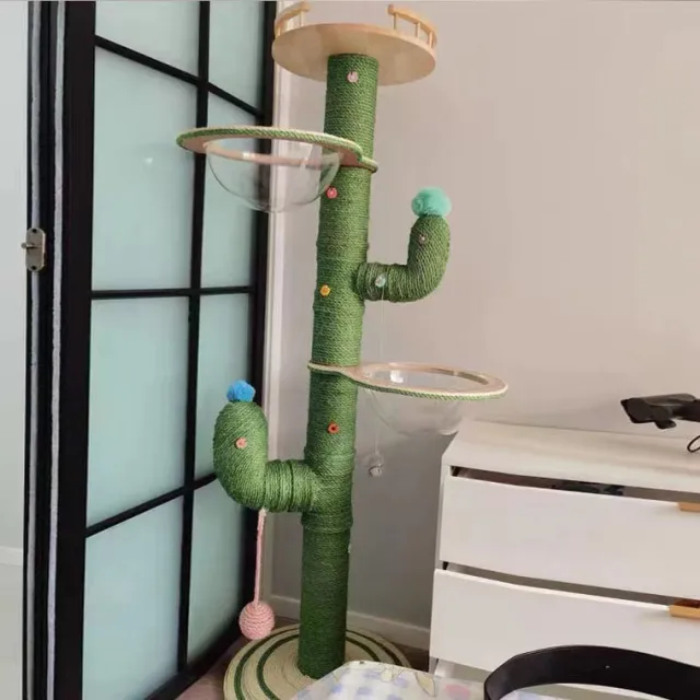 Cactus Cat Climbing Frame Self made Diy Complete Material Package 160Cm Material Package2 - Shop at LoveMi