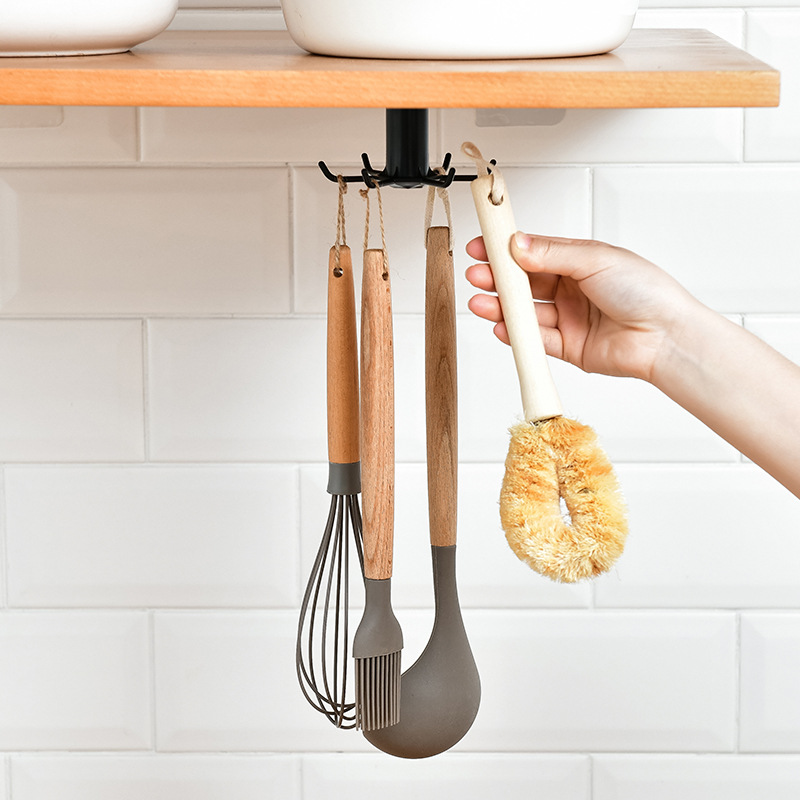 Title 4, Hook Kitchen Storage Rack 360 Degree Rotation