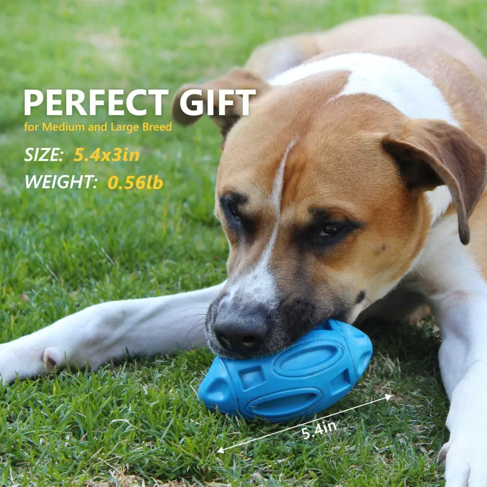 Pet Supplies Dog Toys Rubber Sounding Rugby Wear-Resistant Bite-Resistant
