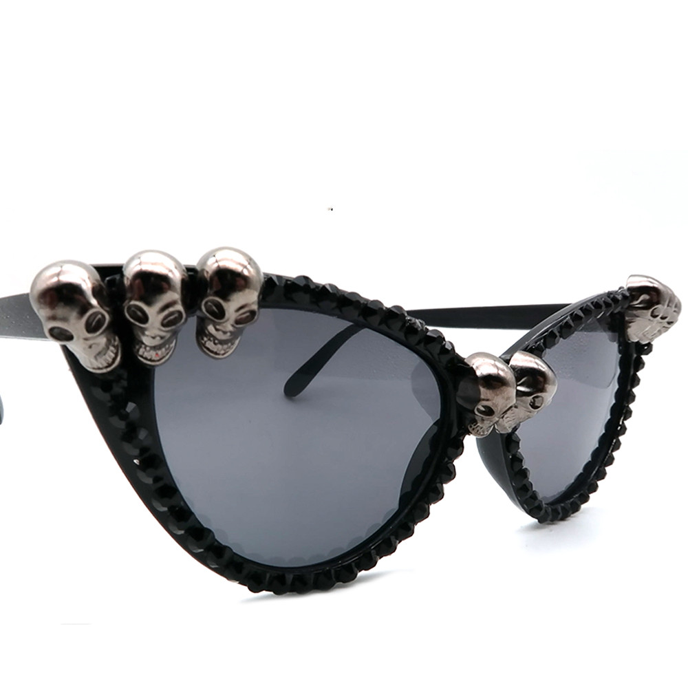 Skull Sunglasses Gothic Cat Eye