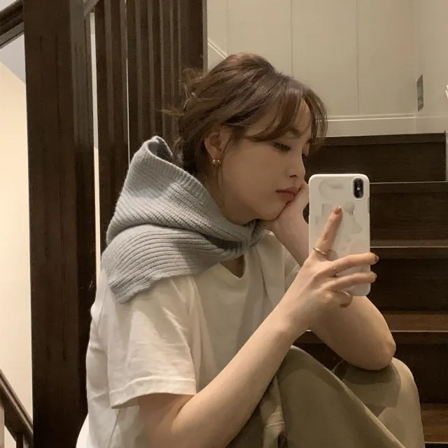 Hat Scarf And Neck One Autumn And Winter Korean Version Of Everything Sweet And Thick Warm Grey - Shop at LoveMi