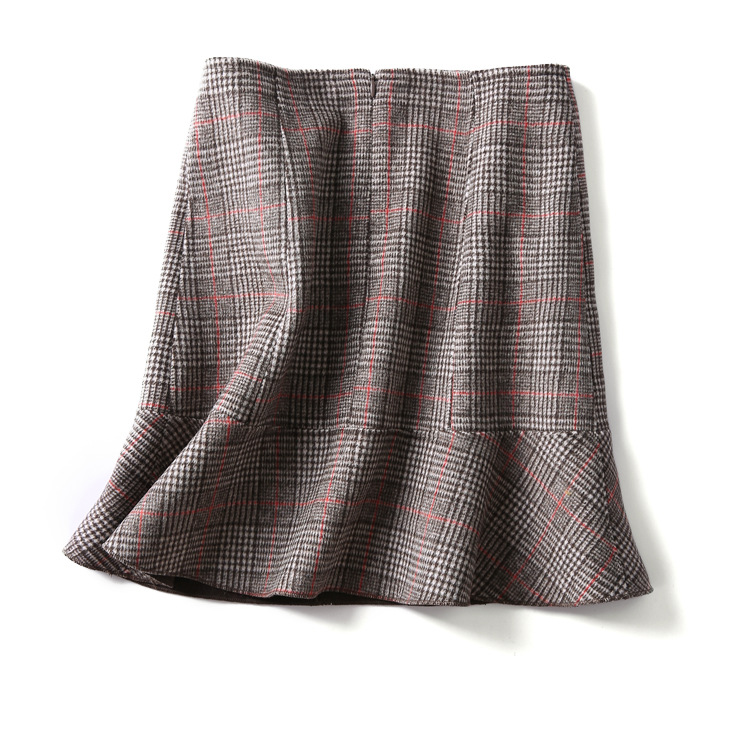 Title 5, Double Faced Wool Lotus Leaf Woolen Skirt