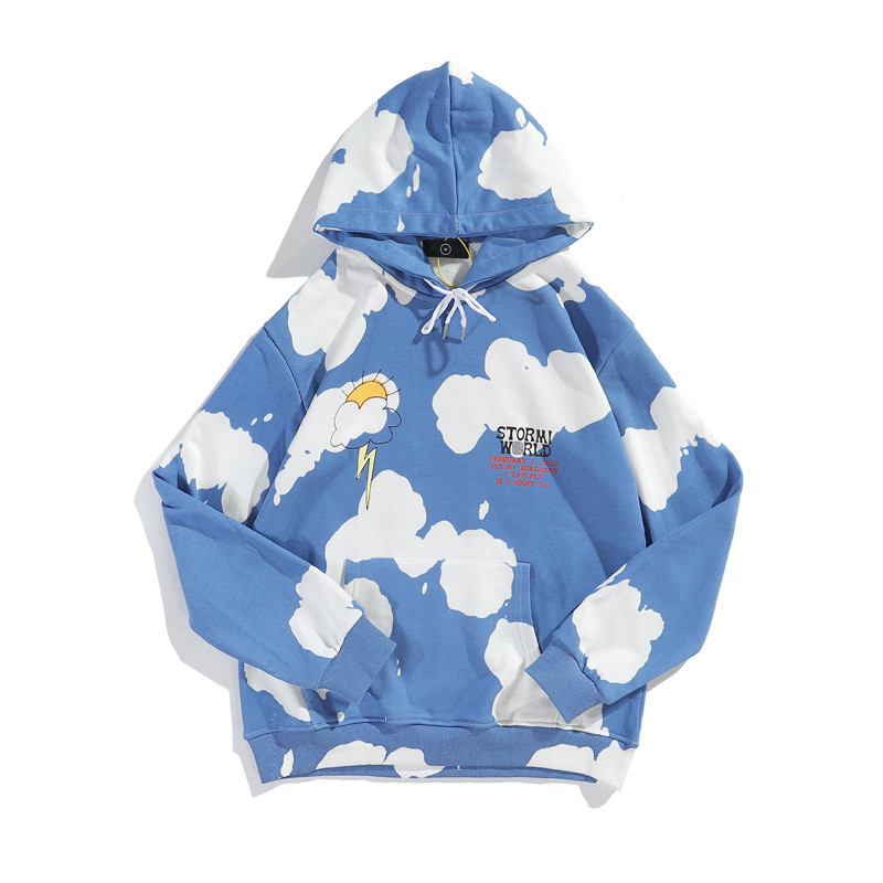 Title 2, Thunderbolt Tie-dye Mens and Womens Hooded Sw...