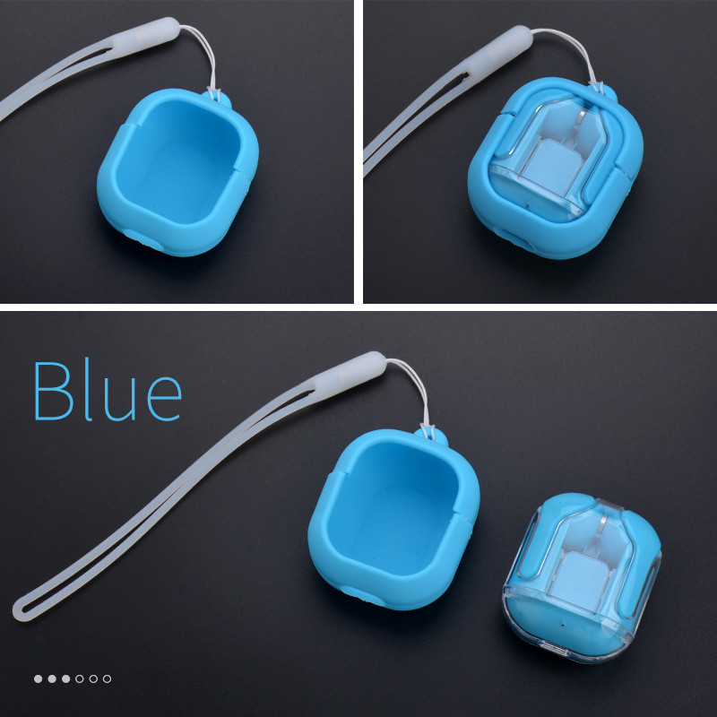 Blue headphone case