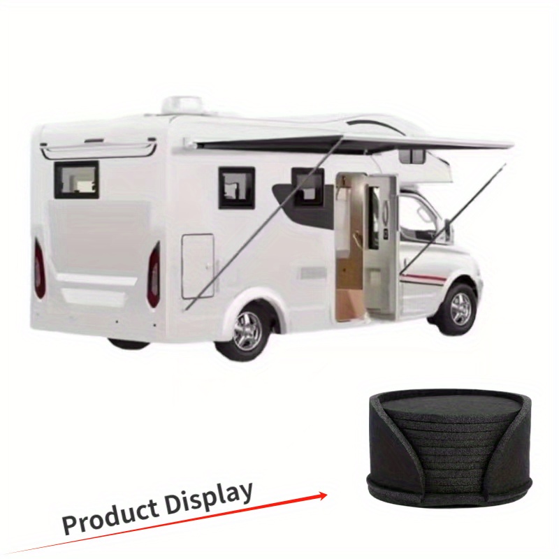 10pcs RV Kitchen Round Felt Coaster Dining Table Protector Pads, Heat Resistant Cup Mats, Coffee Tea Hot Drink Mugs, Placemat Kitchen Accessorie