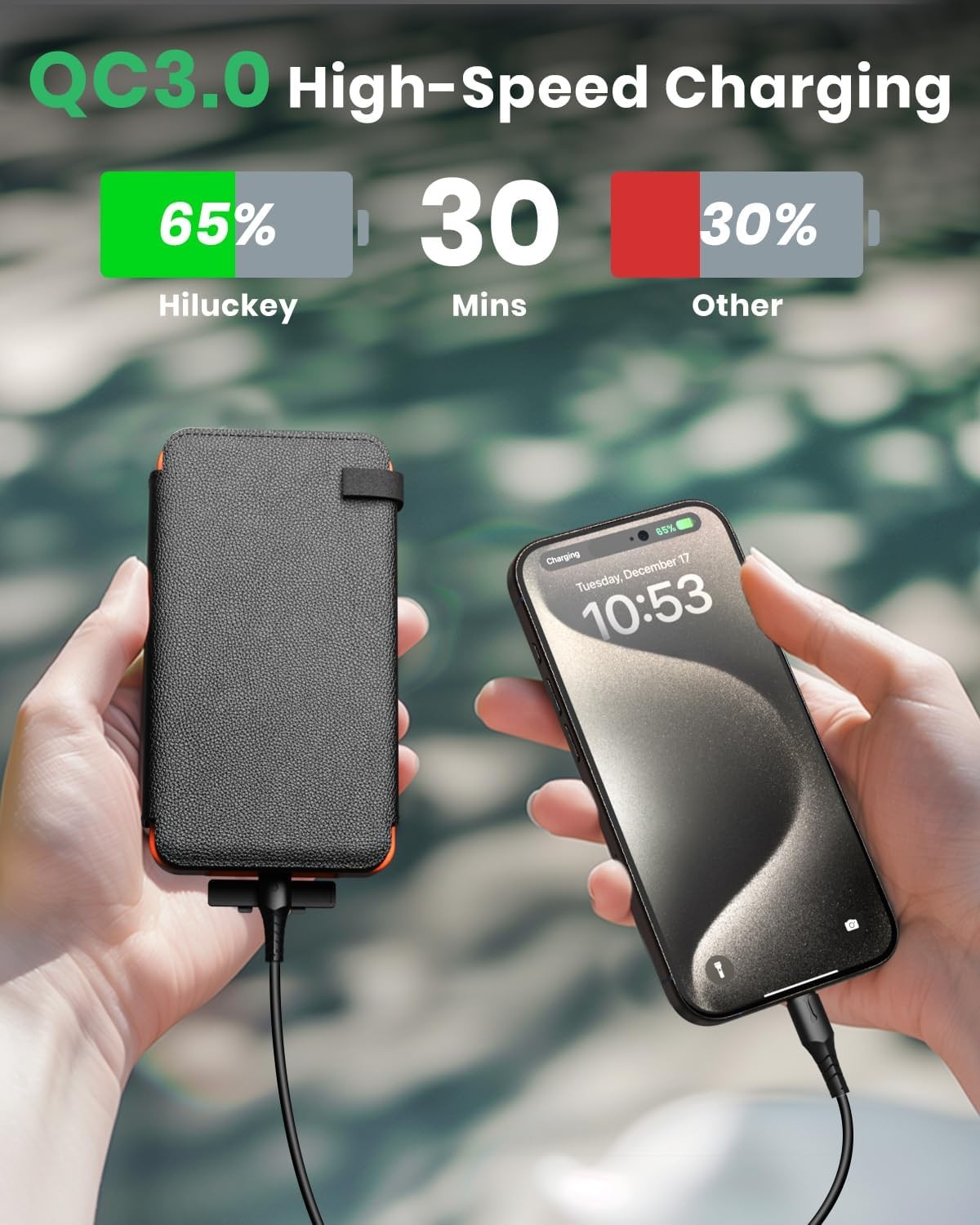 1O000000mAh Solar Power Bank Waterproof 2USB LED Battery Charger For Cell Phone — foto 19