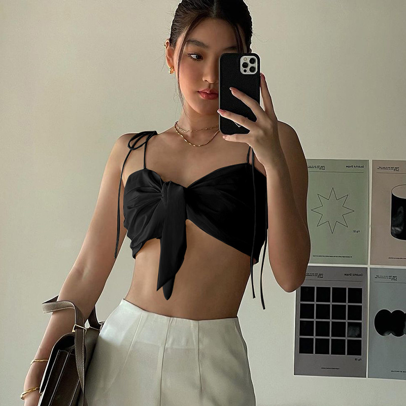 Fashion Women's Spring V-neck Strapless Top