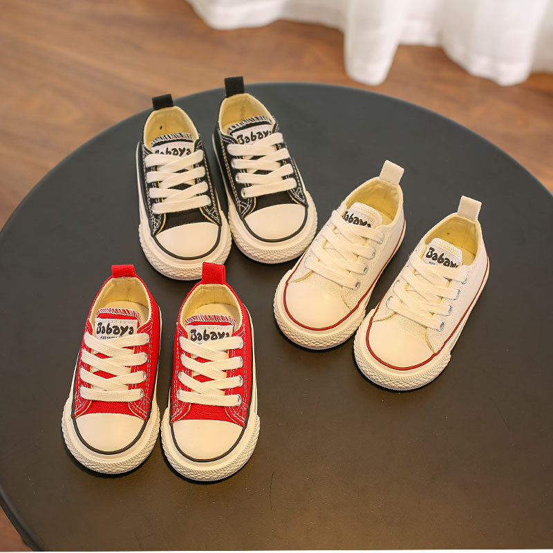 Children's Canvas Soft Sole Solid Color Casual Shoes