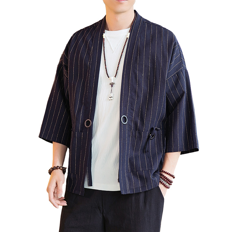 Title 4, Summer Cropped Sleeves Robe Men