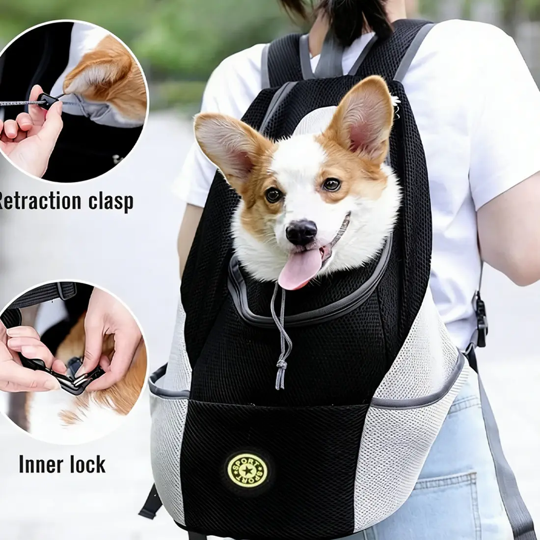 XL Pet Dog Carrier Puppy Travel Mesh