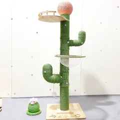 Cactus Cat Climbing Frame Self-made Diy Complete Material Package - 160Cm Finished Product3 - View 1
