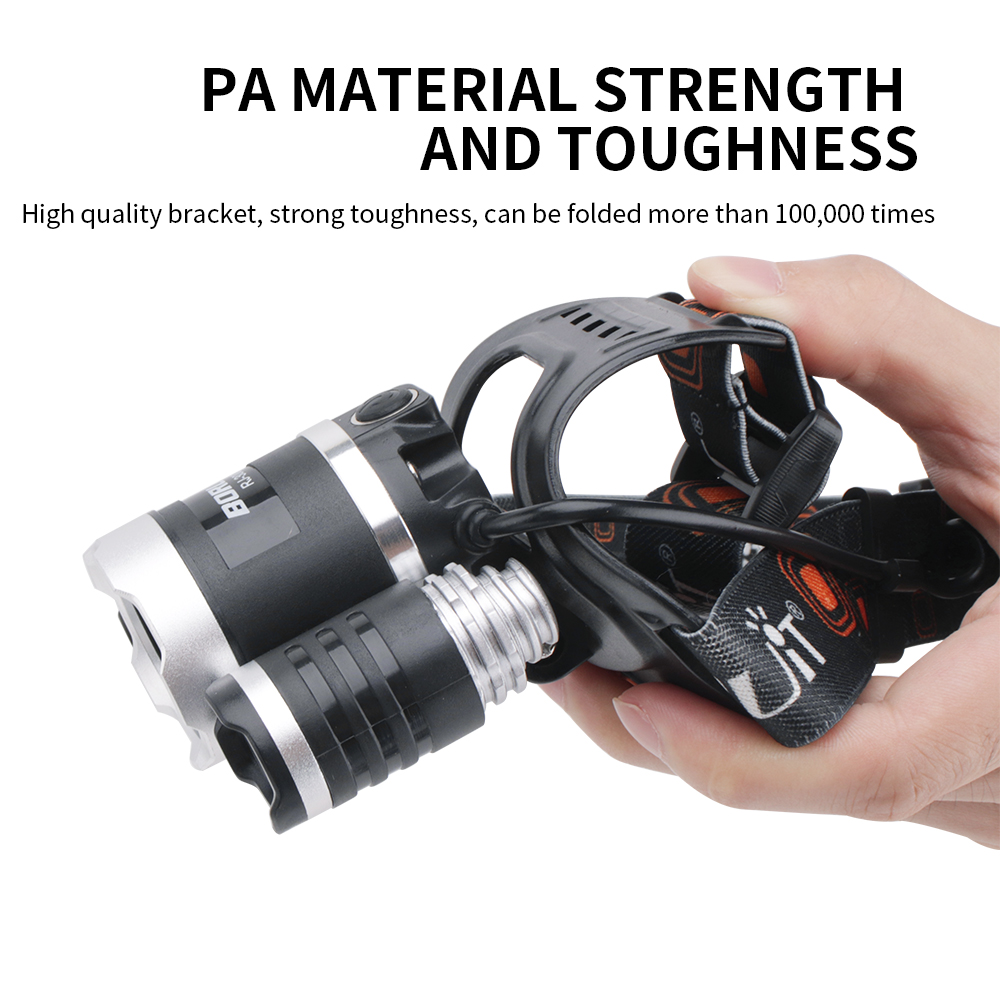 Rechargeable LED Headlamp Head Torch Waterproof Camping Light Lamp Work — image 8