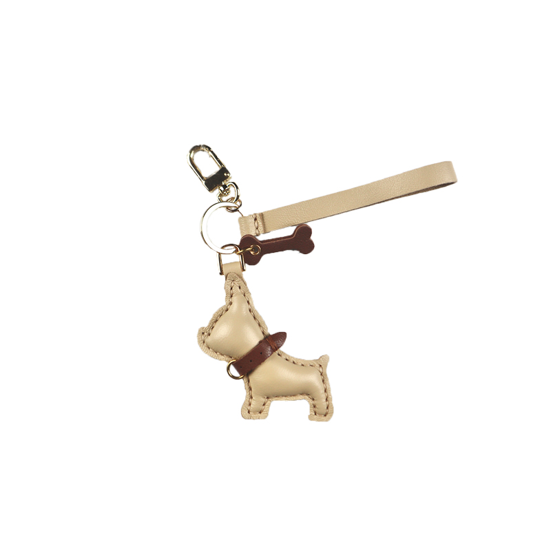 Handmade Sheepskin Keychain Car Key Pendant Accessories Presbyopia Cartoon