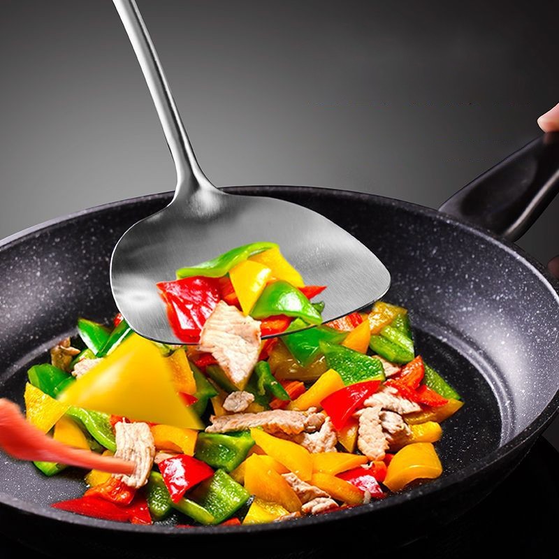 3PCS Wok Spatula & Ladle Skimmer Tool 17inches Stainless Steel — image 5