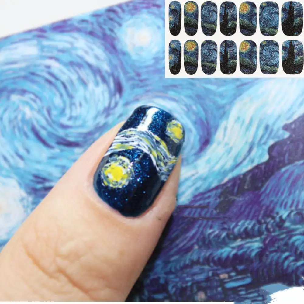 Nail Sticker Glitter Starry Sky