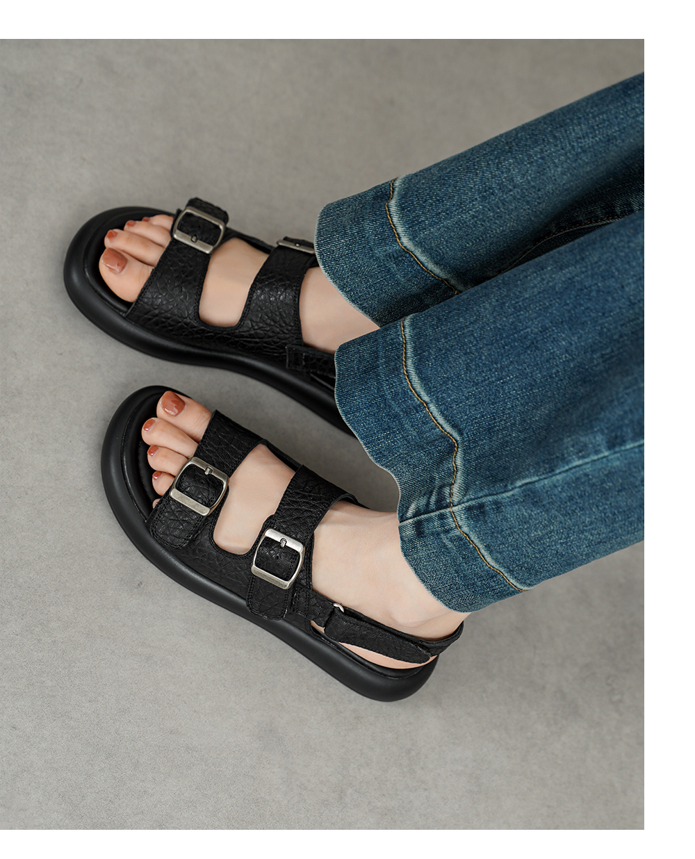 Handmade Sandals Beige Lifestyle – Sarah Express