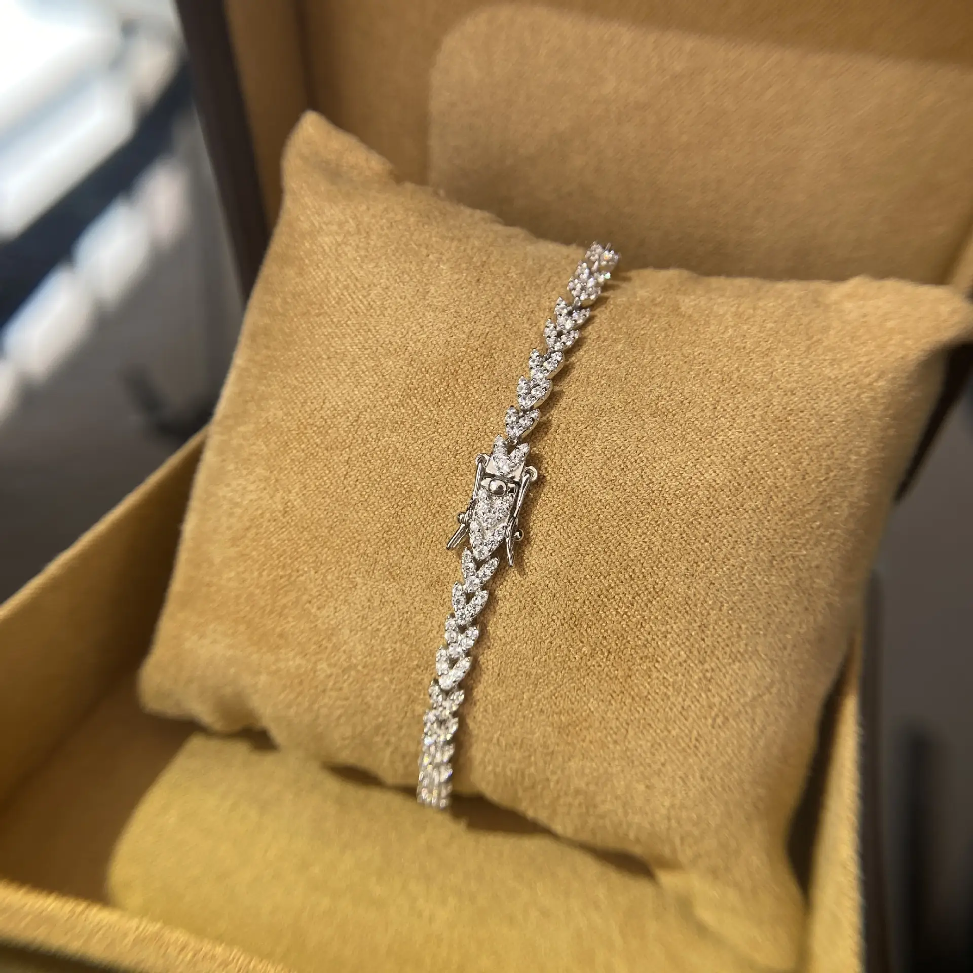 Women's Sterling Silver Wheat Ear Bracelet