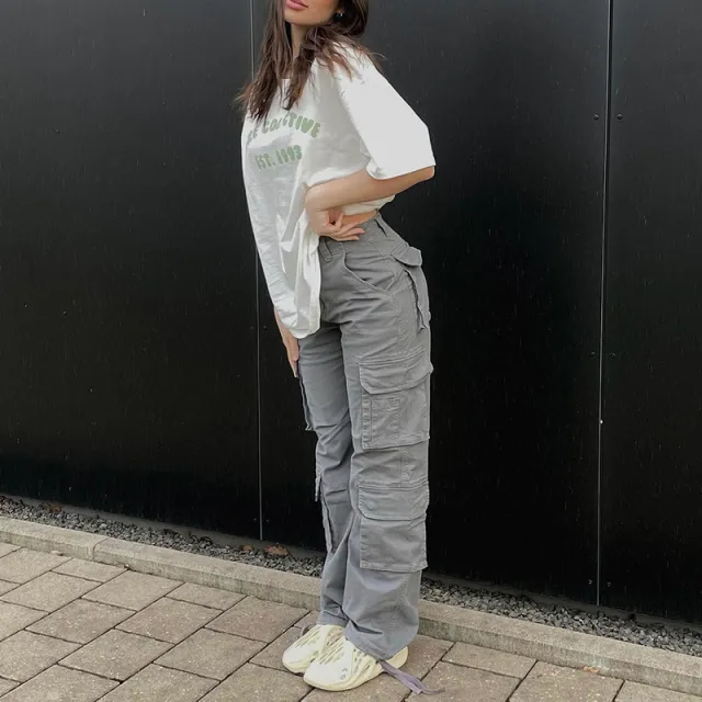 New Ins Tooling Denim Straight Pants Grey - Shop at LoveMi