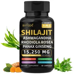 Biyode Effective Formula Ready Stock Pure Natural Himalayan Shilajit Capsules With Ashwagandha Ginseng Healthcare Vitamin 8 In 1 Energy Supplement ... - View 1