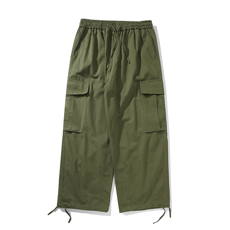 Title 5, Pantaloni cargo vintage arricciati a gamba drit...